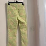 ZARA NWT  pink and green patterned pants size US 6 measurements added Photo 5