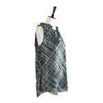 CAbi Blouse Sleeveless Keyhole Neck Tie Back Chiffon Gray Women’s Size Medium Photo 1