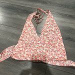 Pink Floral Halter Top Photo 0