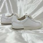 Birkenstock  Bend Sneaker Size 8/39 White Low Top Cork Leather Minimal Classic Photo 5