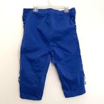 Ashley Stewart  Plus Size Lace Up Side Hi Rise Denim Capris Royal Blue Pants 16 Photo 11