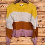 Madewell Colorblock Stripe Crewneck Sweater – Size S Photo 1