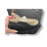 Nicole Miller  NWT Black Quilted Crossbody Bag Chevron Gold Chain Strap Purse Photo 9