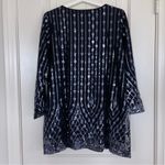 Bob Mackie Vintage Black gauze with blue sequins Wearable Art Gown Prom top NWT Photo 1