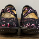 Alegria  Dayna Mary Jane Metallic Floral Print Shoes Women’s Photo 0