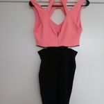 Sexy Pink and Black Strappy Fitted Mini Photo 3