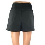 ZARA  Women's Black High Waisted Wide Leg Zipper Pockets Mini Shorts Size XS Photo 2