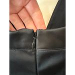 Anthropologie  Plunge Satin Mini Dress NWT Black Sleeveless Size 8 Photo 5