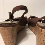 American Eagle  wedge cork platform peep-toe sandals women size 8 W Photo 5