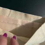 Cream Wide Leg Dress Pants 16 Lined Side Zip ALTERED Plus Size Photo 3