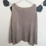 Diane Von Furstenberg DVF | Jaha Bis Gold Metallic Oversized Sweater Photo 3