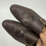 Billy Reid  Womens Woven Leather Dress Shoes Size 6 Monk Straps Made in Italy Photo 5