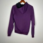 Motorfist zip up fleece lined purple hoodie pockets snowboarding small / medium Photo 6