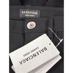Balenciaga  Stretch Pants in Black 36 New Womens Straight Stretch Trousers Photo 8