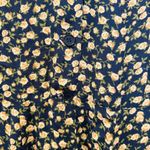 Reformation  yellow black floral cap sleeve midi dress NEW Photo 10