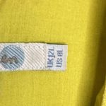 Boden Dress Size 8L Yellow Short Sleeve Embroidered Cotton Casual Polka Dots Photo 2