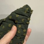 My Color Blue Boho Green Ruffles Blouse Dots Twee Casual Fall Medium Photo 6