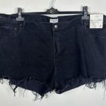 Abercrombie & Fitch NEW Curve Love The Mom Short High Rise Cut Off Plus Size 24 Photo 0