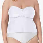 Catalina Women's Twist Front Bandeau Tankini Top Photo 1