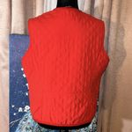 Liz Claiborne Vintage  Red Quilted Vest Size L Photo 6