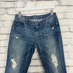 Jennifer Lopez  Boyfriend Jeans Mid Rise Distressed Medium Wash Women’s 4 Grunge Photo 4