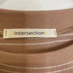 Boutique Intersection Beige/White Striped Short Sleeve T-Shirt Dress Size Small Photo 6