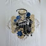 Oscar de la Renta  Print White Tee Shirt Photo 5