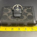 Coach Zipper buckle wallet black wallet small Photo 9