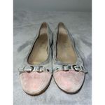 AGL Attilio Giusti Leombruni Sparkle Blue/Red Leather Ballet Flats Buckles 37.5 Blue Size 7 Photo 1