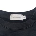 Talentless Dolman Black Cropped Crewneck Sweater XS Photo 4
