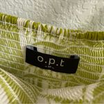 Anthropologie O.P.T Colette Cotton Midi Dress Size Medium Green Photo 3