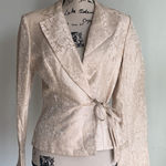 Kay Unger  New York Silk Blend Wrap Blazer Sz 6 Photo 0