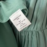 Kalita Green Aphrodite Cloud Tunic Mini Dress Cotton Silk Blend V Neckline XS Photo 8