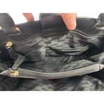 Michael Kors Hailee Large Leather Satchel Shoulder Black Bag Classic Designer Photo 11