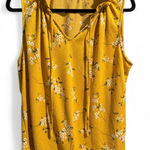 MELLODAY ‎ Large Ruffle Tie-Neck Sleeveless Floral Blouse Top Photo 0