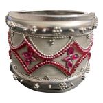 Vintage Kuchi
Afghan/ Indian Bracelet beaded, rhinestone, crystal Pink Photo 2