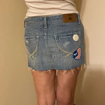 PINK - Victoria's Secret Denim jeans skirt distressed with patchwork​ Photo 5