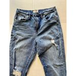 Madewell  Jeans Women’s Size 27 The High-Rise Slim Boy Distressed Raw Hem Photo 2