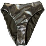 Good American  Reversible High Shine Foil Cheeky Swimsuit Bottoms Photo 5