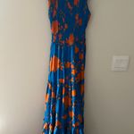 Anthropologie EUC -  Abel The Label Charlie Maxi Dress - Size XS - Blue/Orange Photo 2