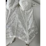 Goddess Corset Bra Women 32DDD NWT White Floral Lace Strapless Hook & Eye Size undefined Photo 2