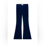 Zadig & Voltaire  Defile Prevy Velvet Pants in Blue Flared Bottoms Size 34 FR NWT Photo 10