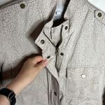 Rails Collins Linen Blend Utility Jacket White Mini Cheetah print size S Photo 4