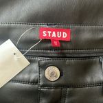 STAUD  Black Chisel Faux-Leather Trousers in Black, Size 12 NEW Retail $350 Photo 8