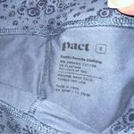 Pact Organic Cotton Blend Blue Ditzy Floral Activewear Yoga Leggings Photo 4