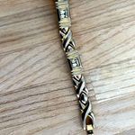 Gramercy Ladies Watch Vintage Two Tone Gold Tone Crystal Quartz Accutime Photo 6