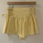 NEW Rays for Days Yellow Gingham Shorts sz S Photo 4
