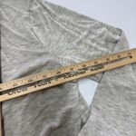 Nicole Miller  Cardigan Womens Medium‎ Grey Open Front Knit Sweater Pockets Photo 6