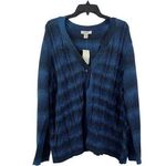 cj banks Women's Ocean Blue Cardigan Photo 0