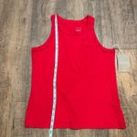 Everlane NWT  Dark Pink Organic Cotton Ribbed Racerback Tank Top Women's Medium Photo 4